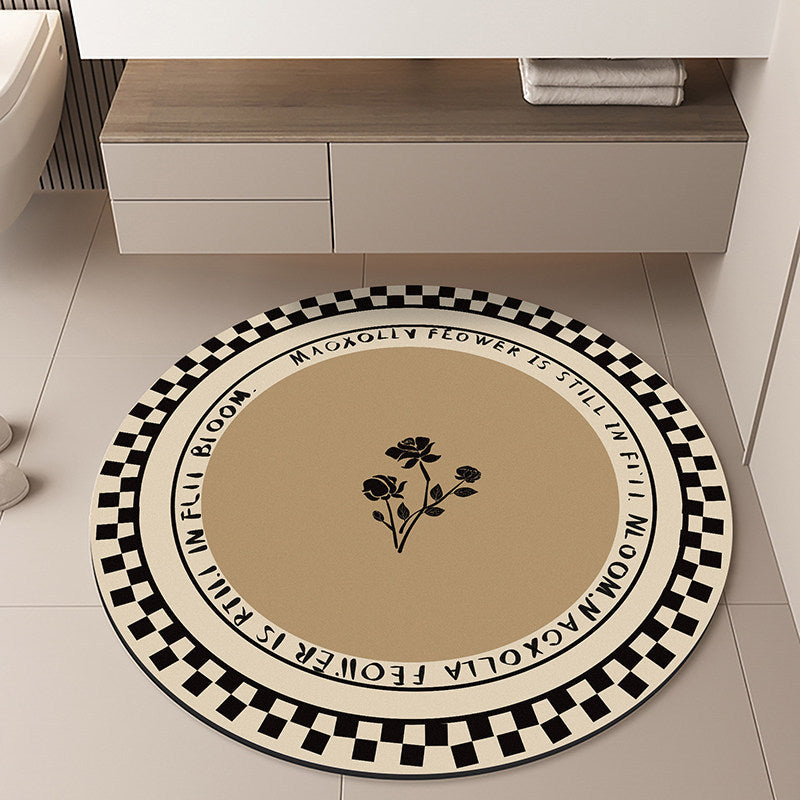 Moon-Themed Round Area Rug