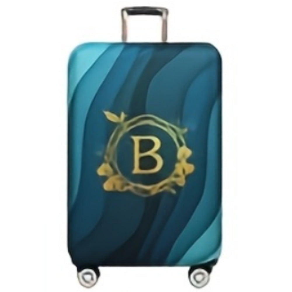 Women's Hard Shell Suitcase with Modern Wave Pattern Kalsten