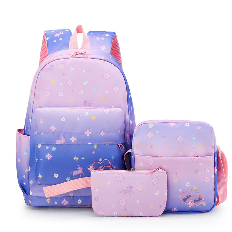 Whimsical Floral Print Backpack Set Kalsten