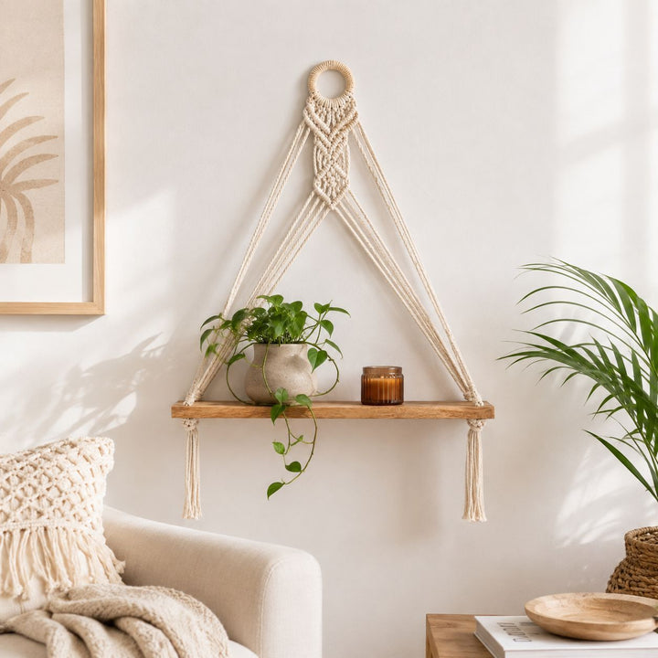 Macrame Wall Shelf Kalsten