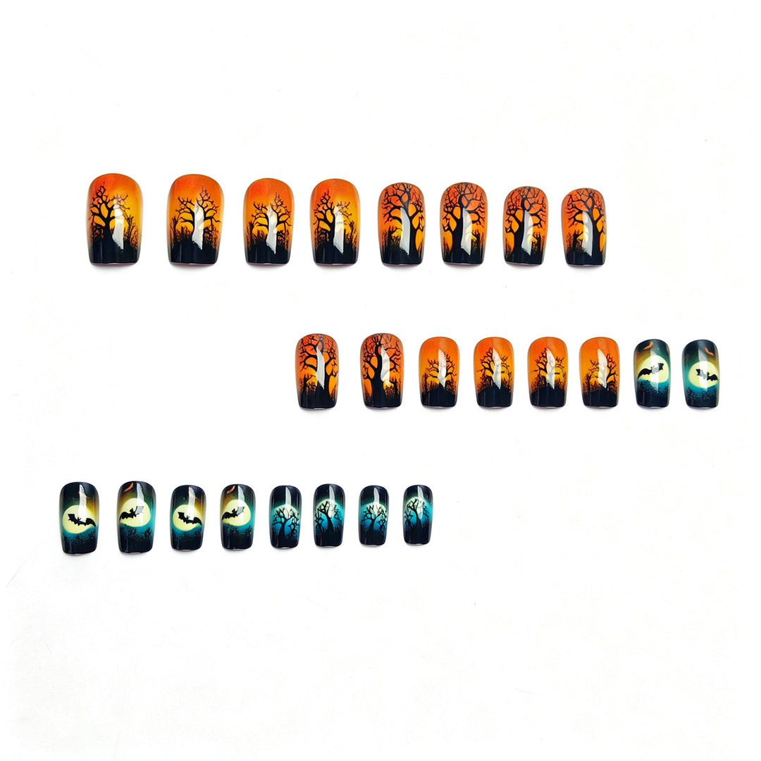 Artificial nails with autumnal creepy design Kalsten
