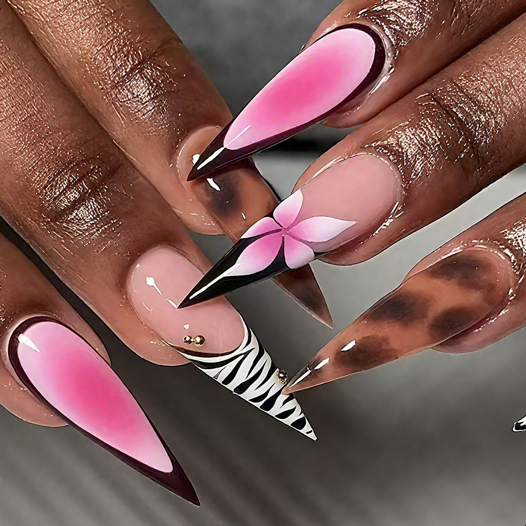 Artistic Stiletto Nail Extensions Kalsten