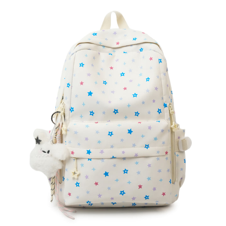 Backpack with Playful Star Pattern and Practical Storage Compartment Kalsten
