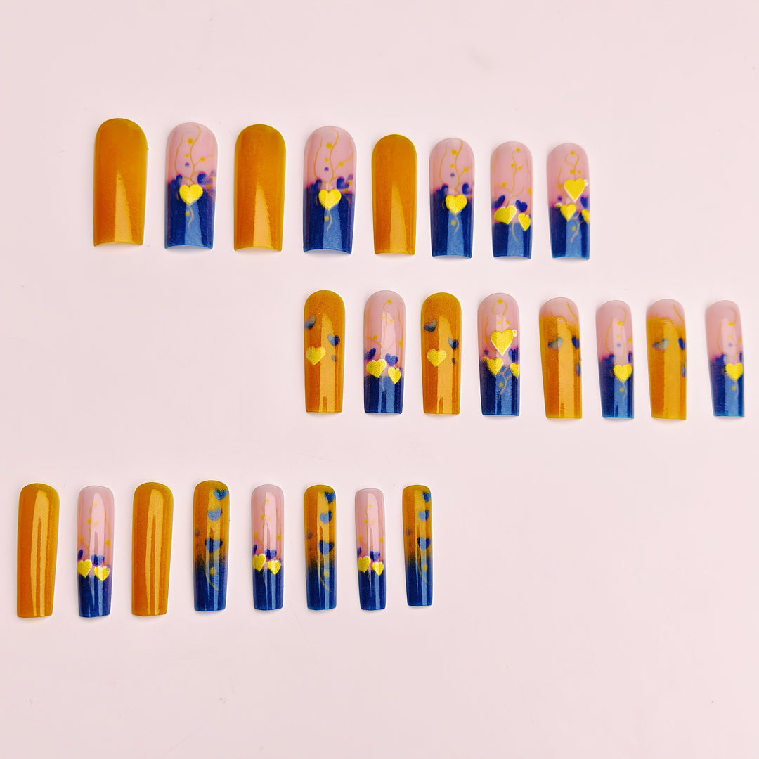 Decorative Heart-Inspired Nail Art Kalsten