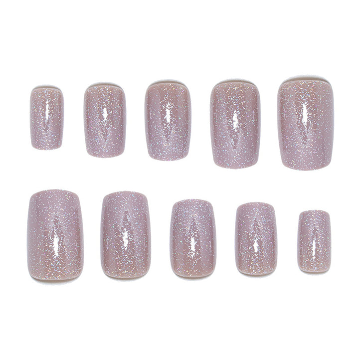 Glamorous Glittering Press-On Nails Kalsten