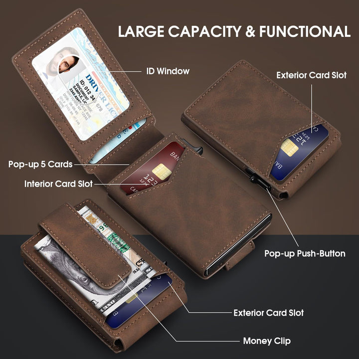 Minimalist RFID-Blocking Leather Card Wallet Kalsten