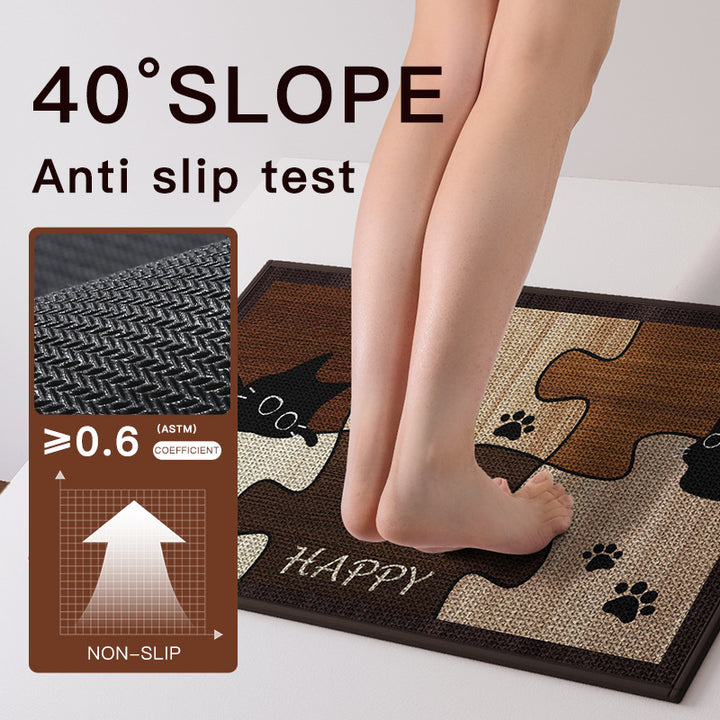 Decorative Puzzle Cat Doormat