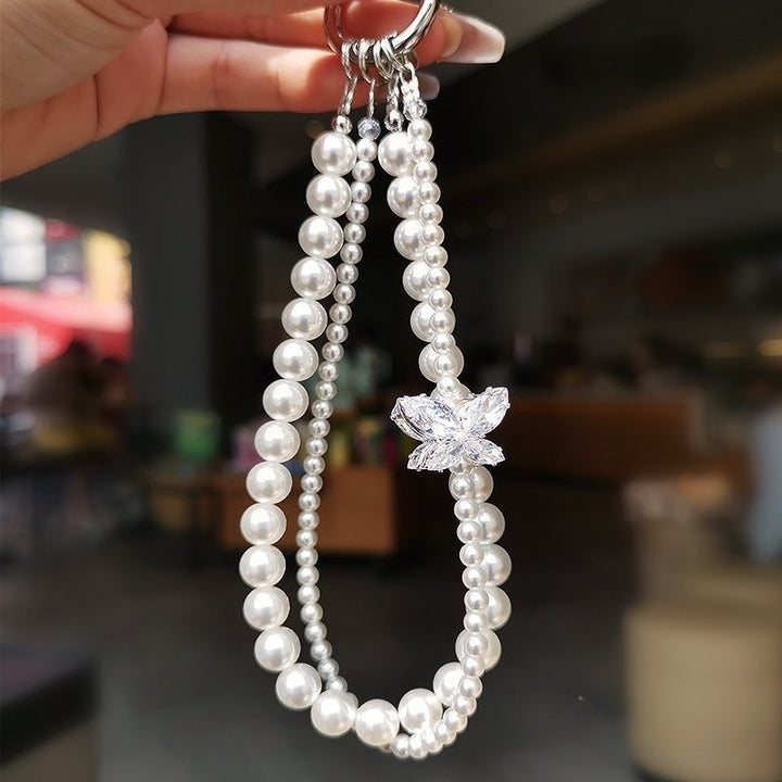 Elegant Pearl Pendant Keychain Kalsten