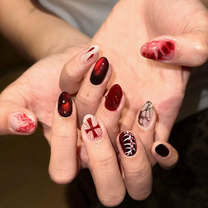 Creative Art Nails with Festive Design Kalsten