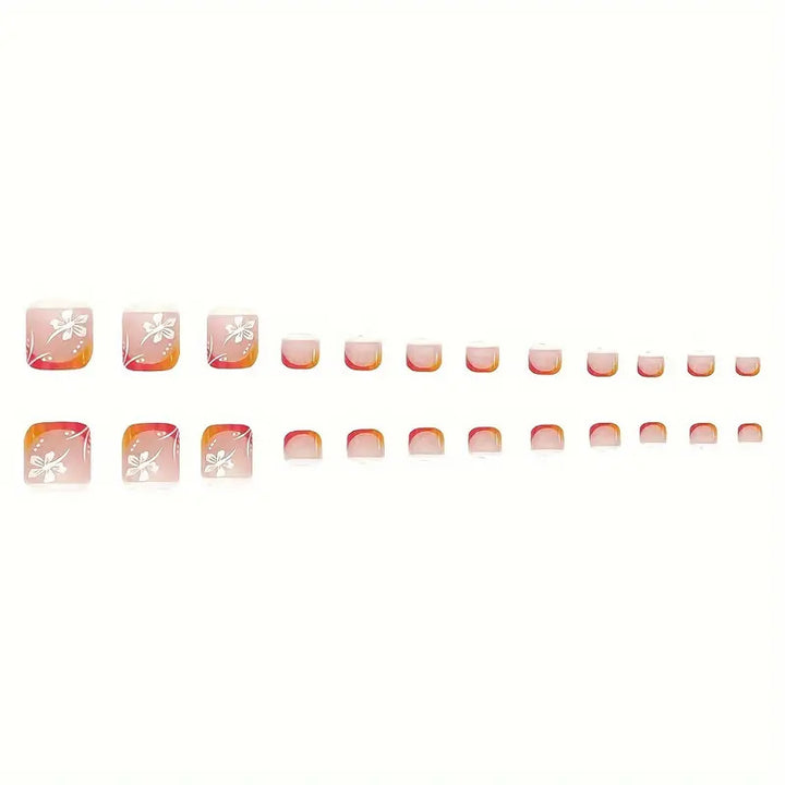 Vibrant Gradient Press-On Nail Art Set Kalsten