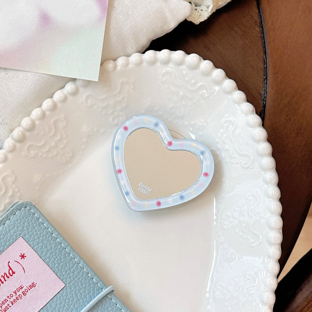 Hand mirror in heart-shaped design Kalsten