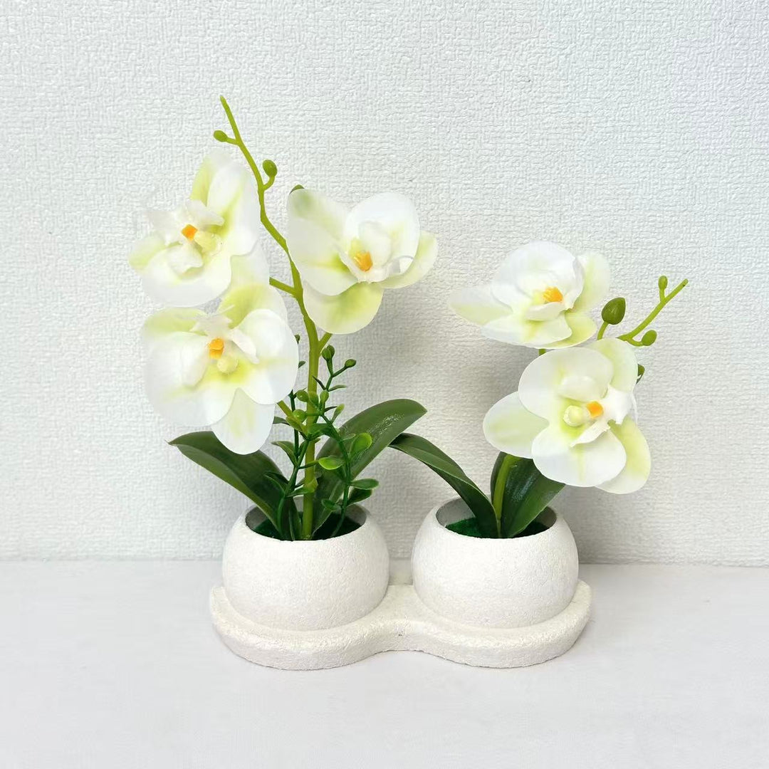 Elegant Faux Orchid Flower Display