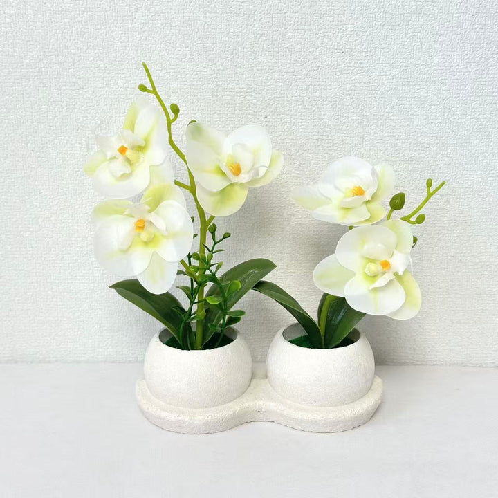 Elegant Faux Orchid Flower Display