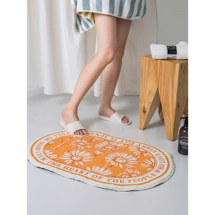Floral Emblazoned Area Mat Kalsten