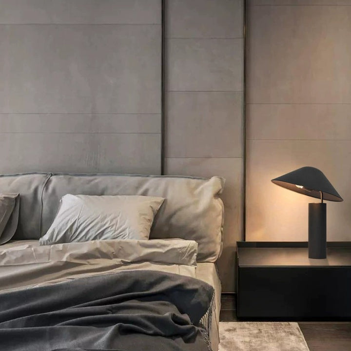 Modern Minimalist Table Lamp with Unique Shade Design