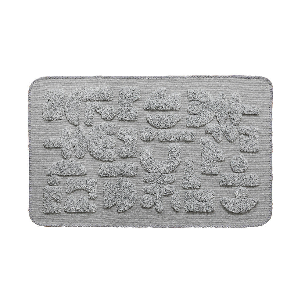 Luxurious organic cotton bath mat with relief pile structure Kalsten