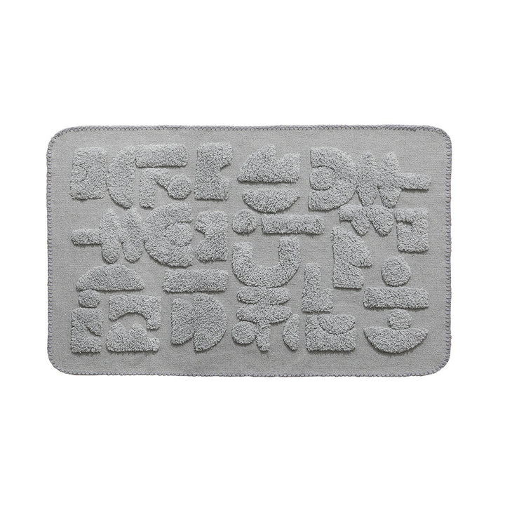 Luxurious organic cotton bath mat with relief pile structure Kalsten