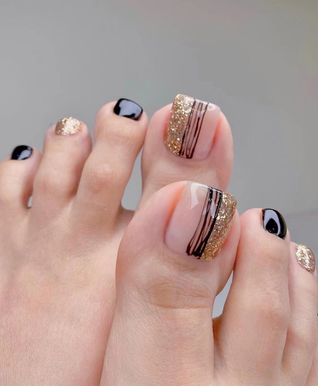 Artistic Toenail Design with Divine Butterfly Design Kalsten