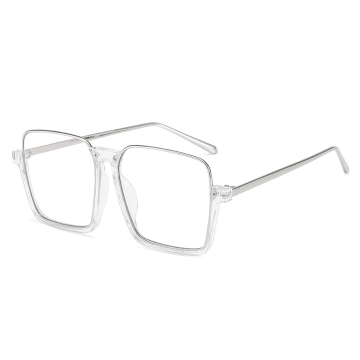 Women's square sunglasses with transparent frame and polarized lenses Kalsten