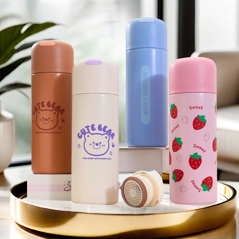 Insulated Drink Bottle In Cheerful Blueberry Design Kalsten