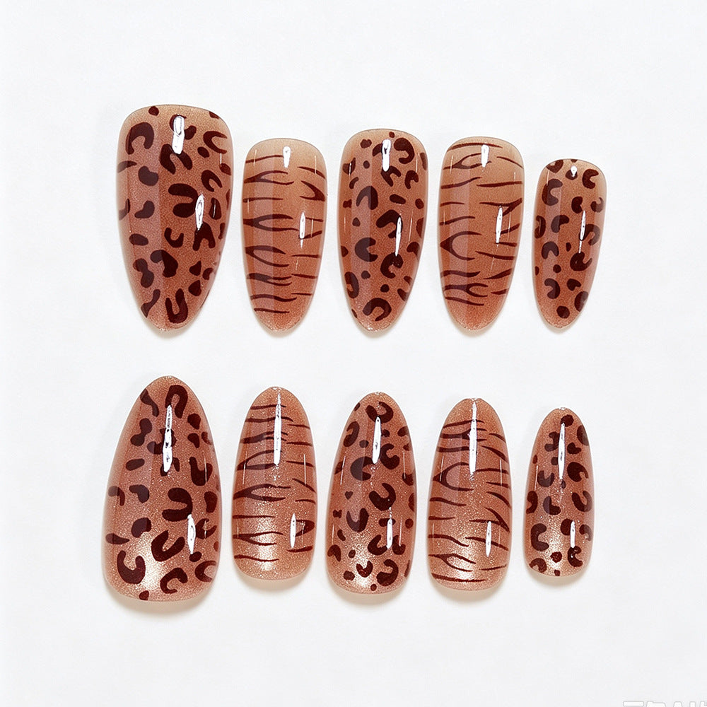 Stylish Animal Print Press-On Nail Set Kalsten