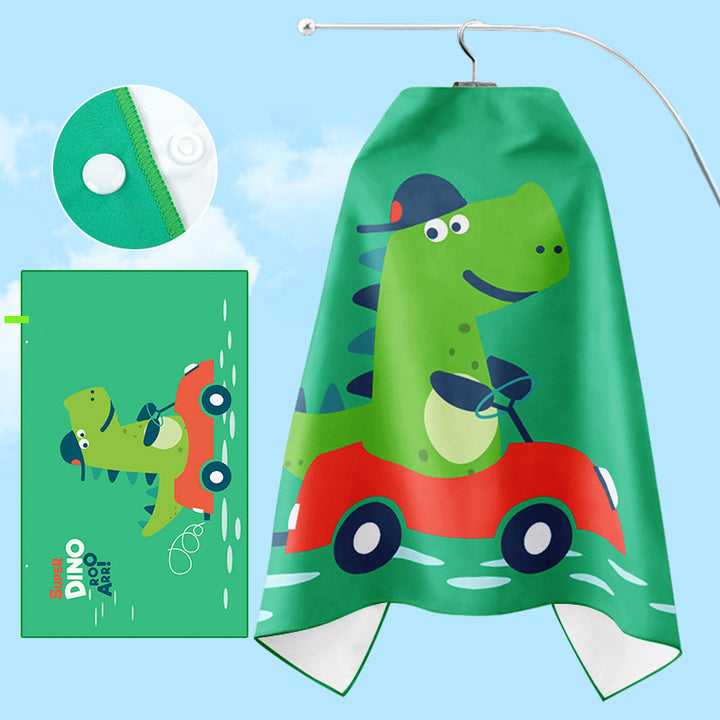 Bathrobe Kalsten with unicorn motif and practical hood