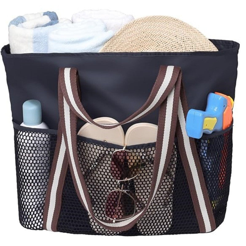 Shopping bag with mesh pockets Kalsten