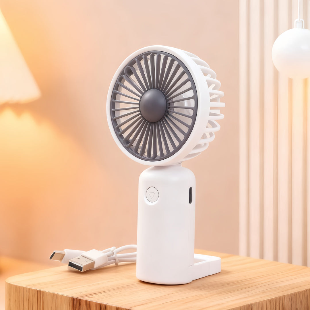 Ladies Portable USB Fan with Flexible Holder Kalsten