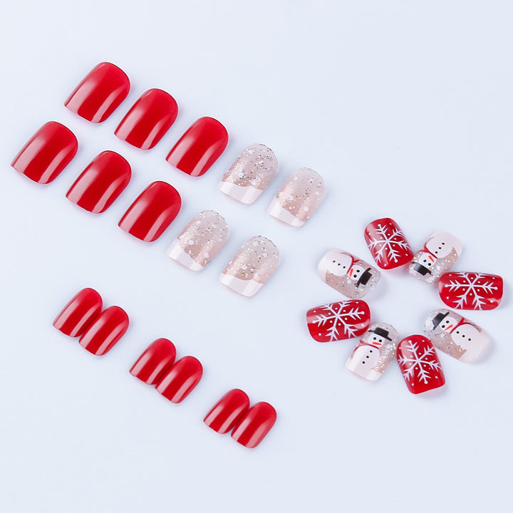 Festive Snowman Holiday Nail Art Kalsten