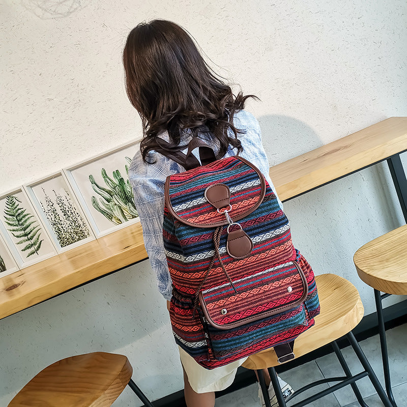 Bohemian Multi-Pocket Travel Backpack Kalsten