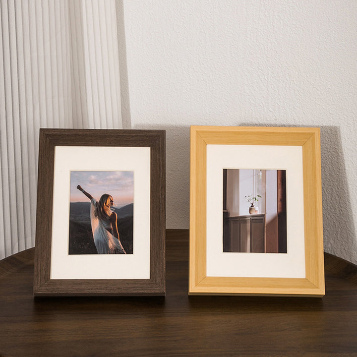 Rustic Wooden Photo Display Frame for Home