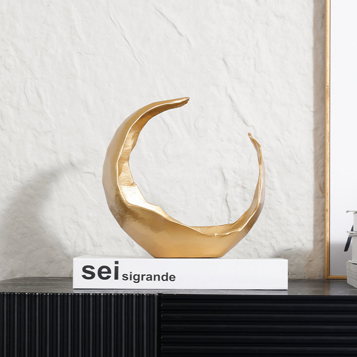 Decorative Abstract Moon Sculpture