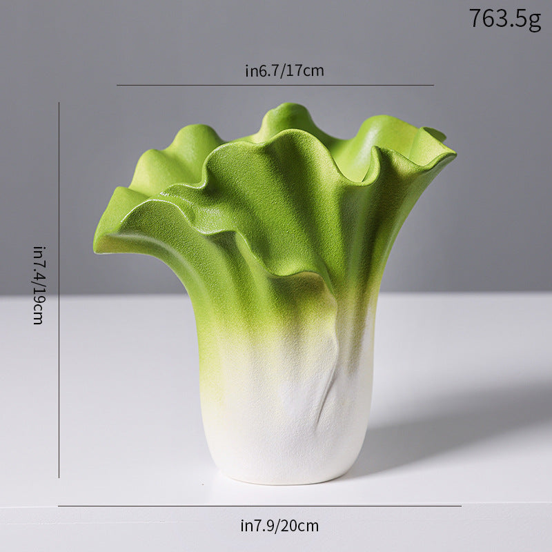 Artistic Ceramic Wave Vase