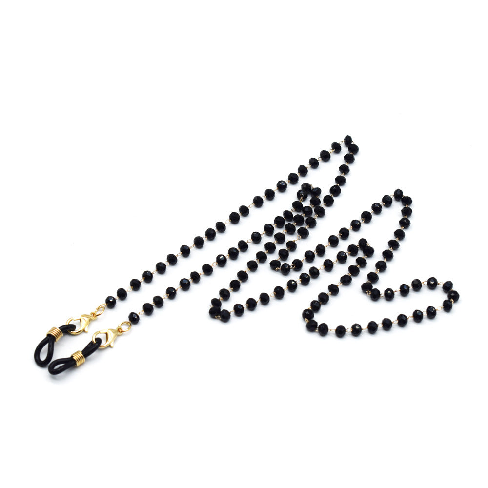 Elegant Floral-Accented Eyewear Chain Kalsten