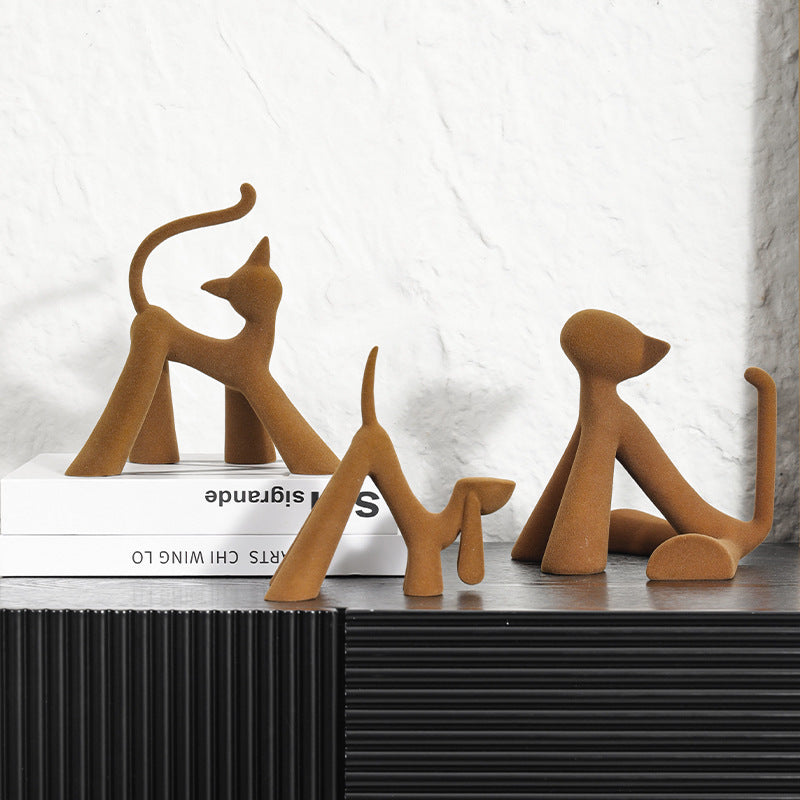 Playful Dog Figurine