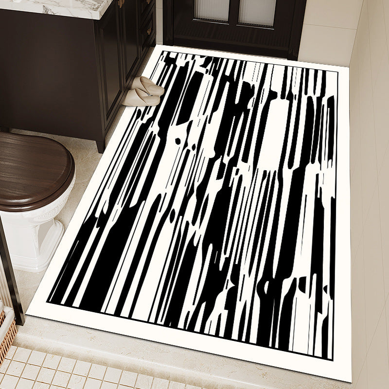 Geometric Patterned Bathroom Mat