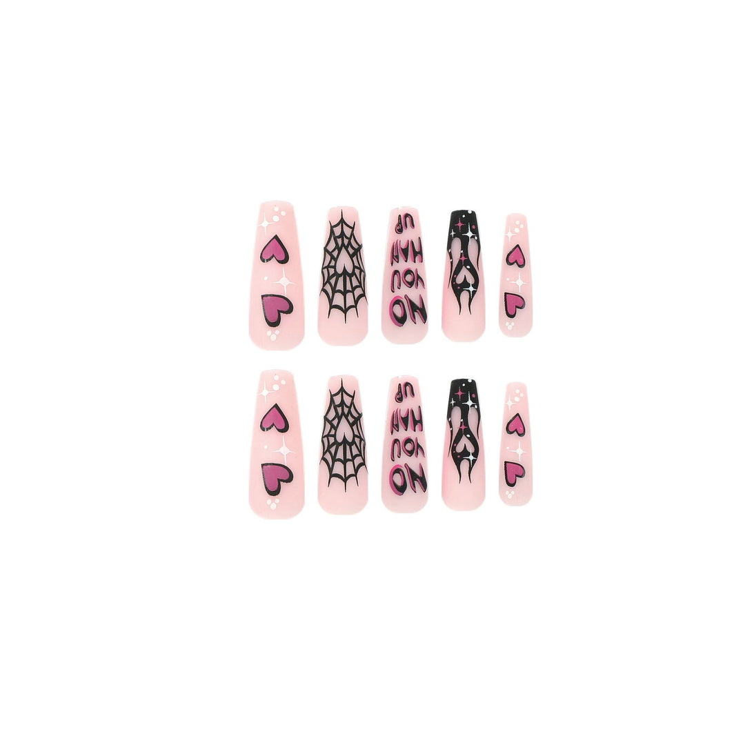 Artificial nail art with Halloween motif and unique embellishments Kalsten