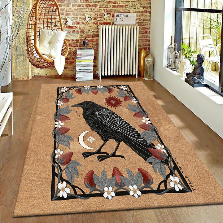 Botanical Inspired Area Rug for Elegant Interior Styling