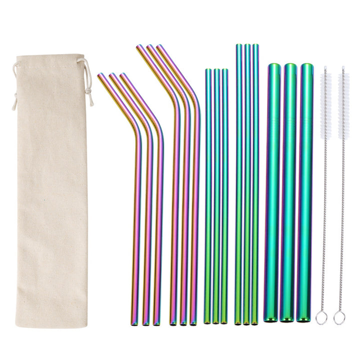 Stainless Steel Straw Set with Cleaning Brushes Kalsten