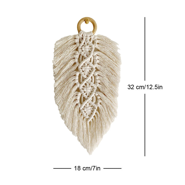 Leaf Shaped Macrame Wall Decor Kalsten