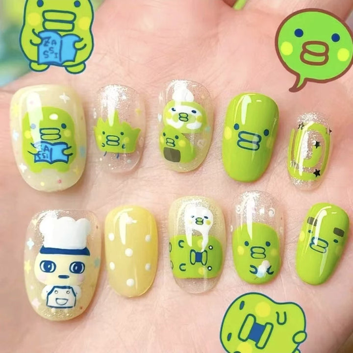 Creative Cartoon Press-On Nail Art Kalsten