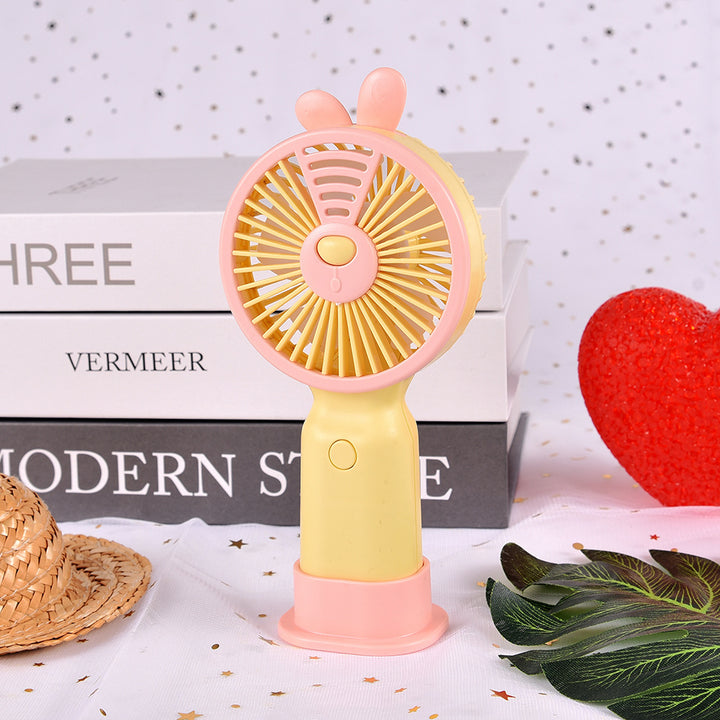 Portable Bunny-Themed Handheld Fan Kalsten