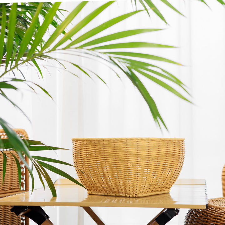 Round Decorative Woven Basket Kalsten