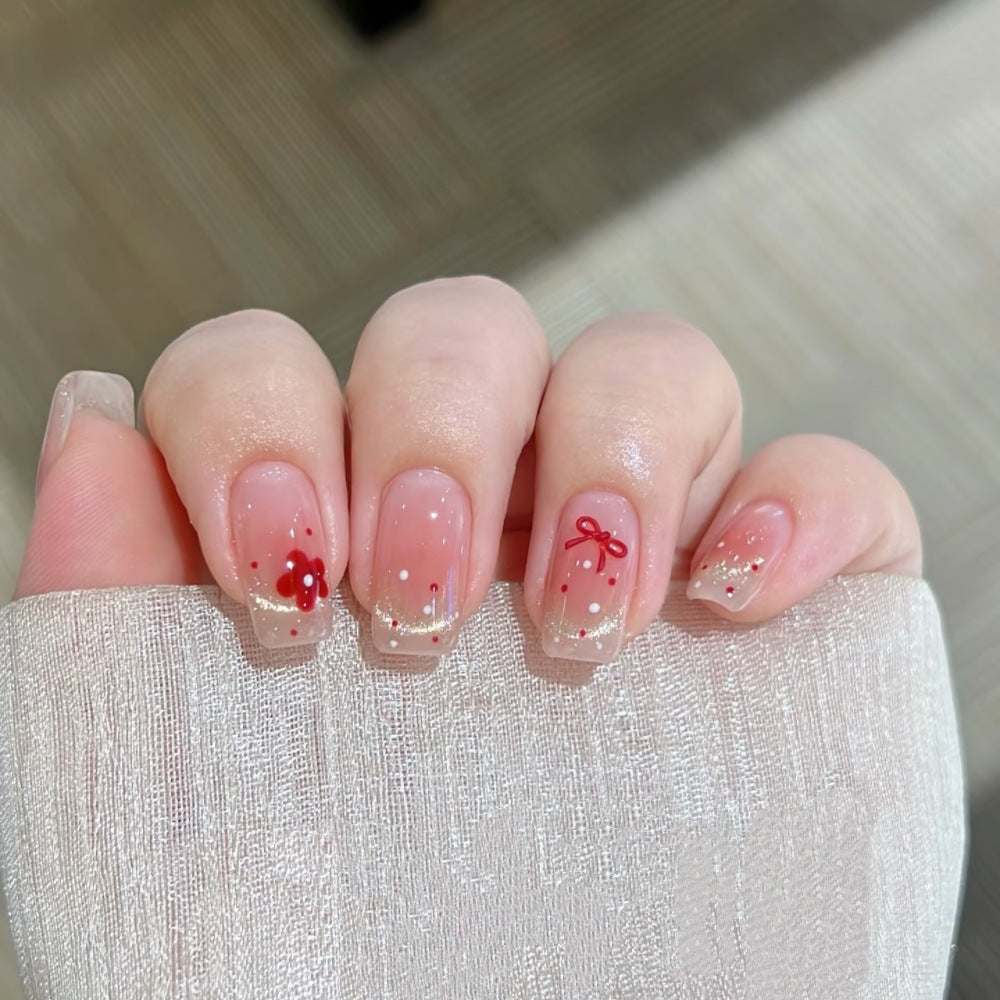 Decorative Floral Art Press-On Nails Kalsten