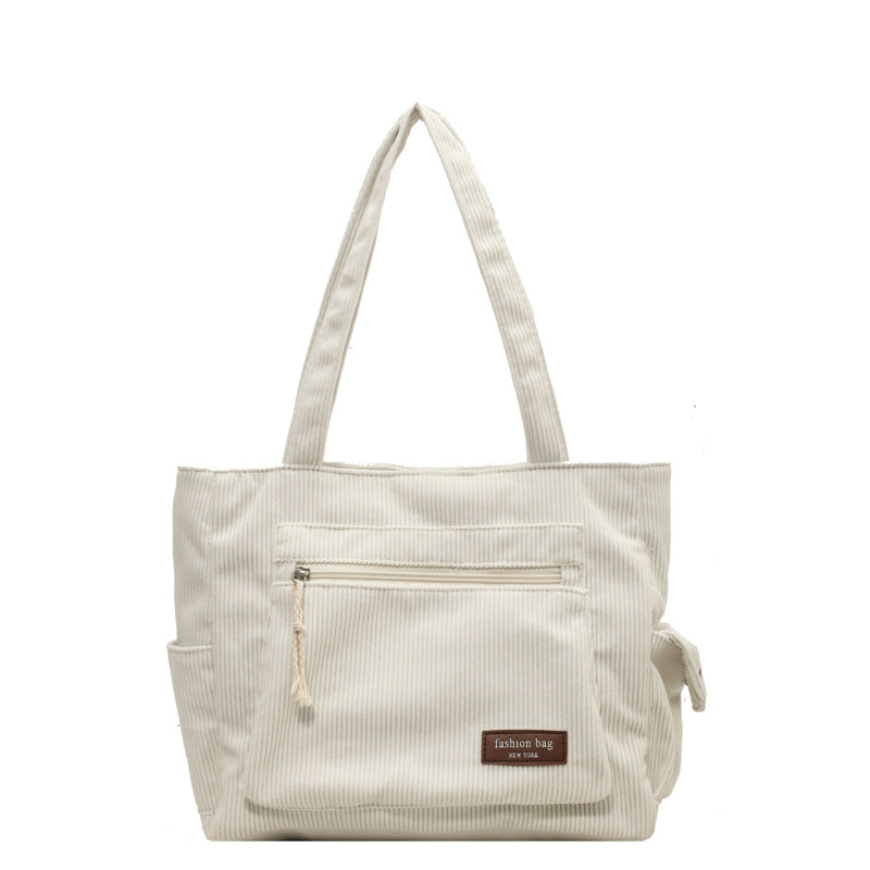 Corduroy Fashion Tote Bag