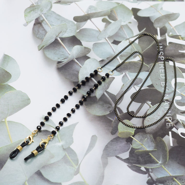 Elegant Floral-Accented Eyewear Chain Kalsten