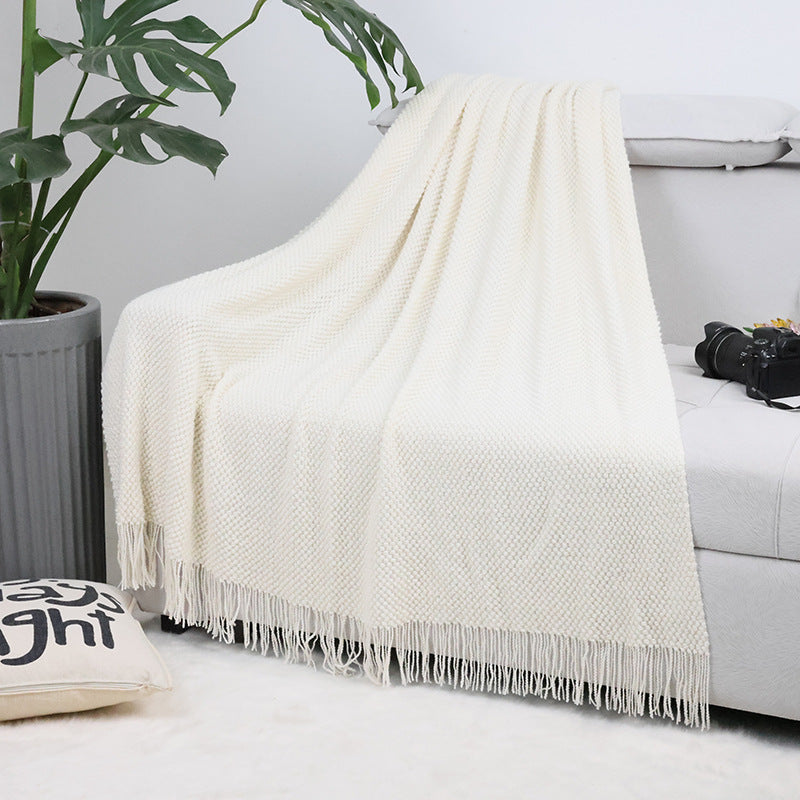 Cozy Knitted Throw Blanket Kalsten