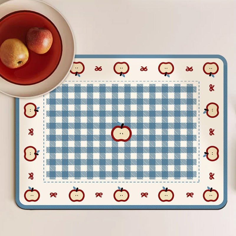 Apple-Themed Kitchen Table Mat Kalsten