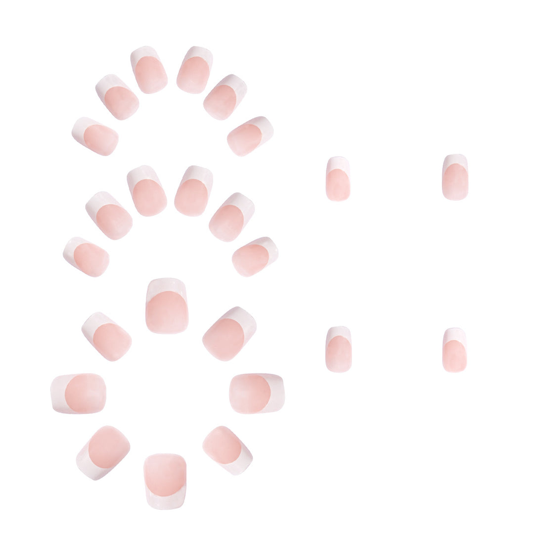 Artificial nails in elegant French style Kalsten