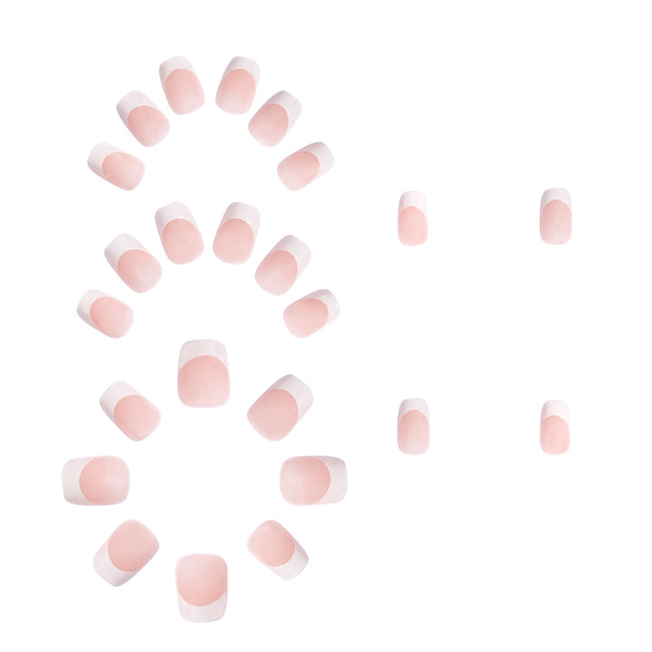 Artificial nails in elegant French style Kalsten